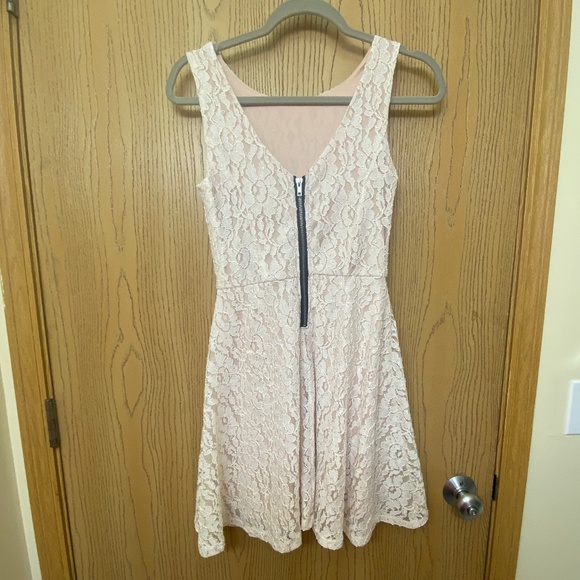 Speechless White and Peach Formal Dress - Picture 2 of 5